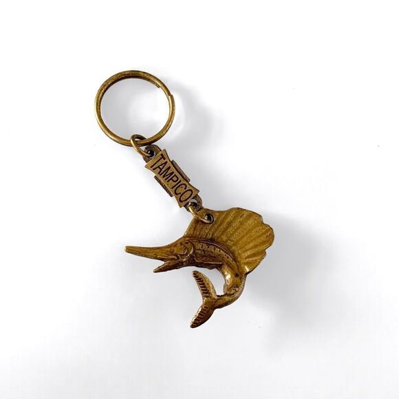 Vintage Mexico Sailfish Keychain - Picture 2 of 4